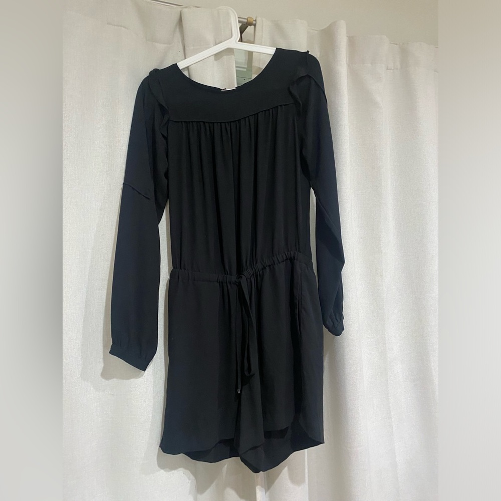 Ann Taylor Loft black long sleeve romper. Size small (but loose!)